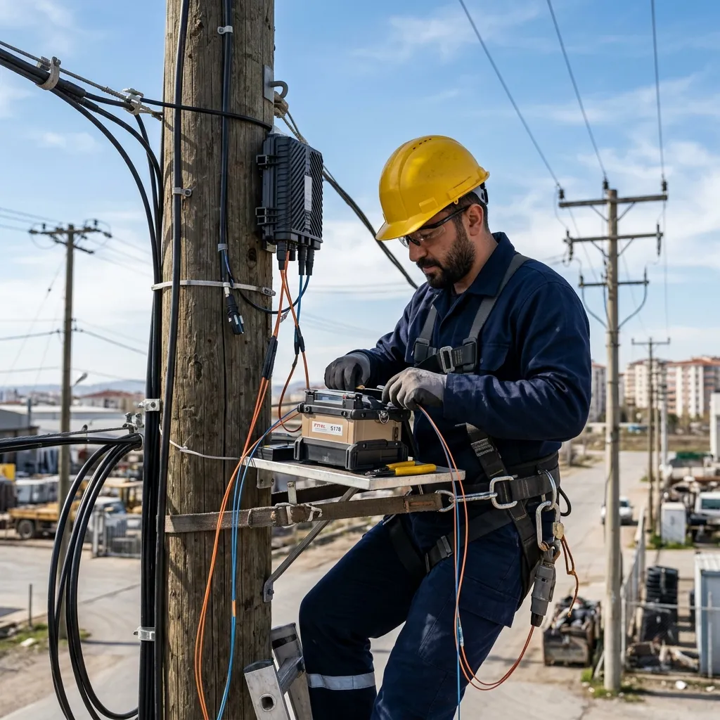 CZR FİBER Ekibi - Fiber Optik Saha Çalışması